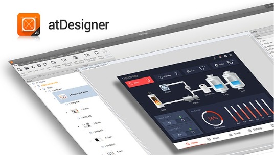 使用者UI/UX設計的atDesigner螢幕編輯軟體