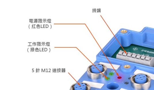 PT-S 系列 5針M12連接型(彈簧端子型)