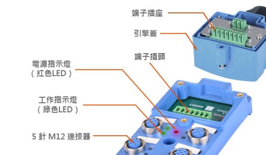 PT-P 系列 5針M12 連接型 (插入式端子型)